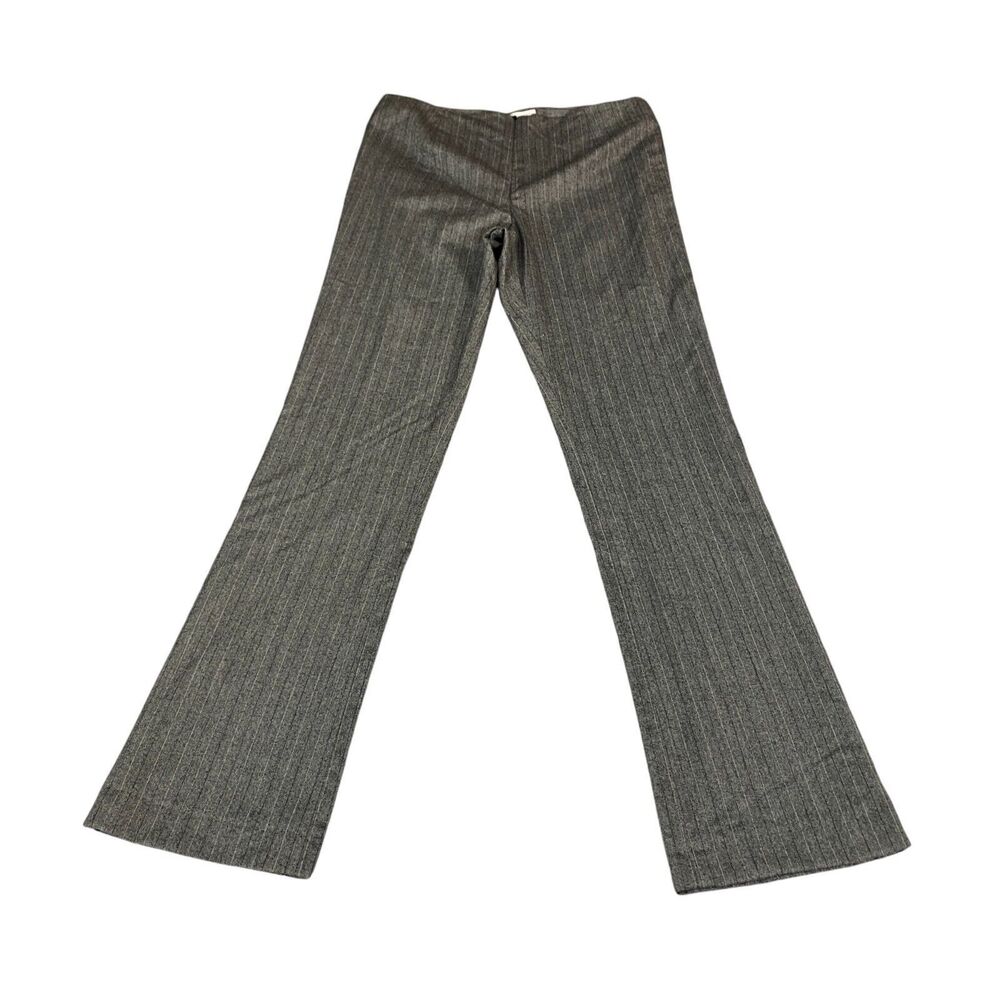 Elliott Lauren Trouser Pants Womens Size 4 Gray Pinstriped‎ Bootcut Leg